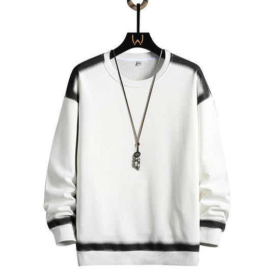 Herren Oversized Sweatshirt mit dezentem Farbverlaufbesatz und Rundhalsausschnitt Nord Taschen