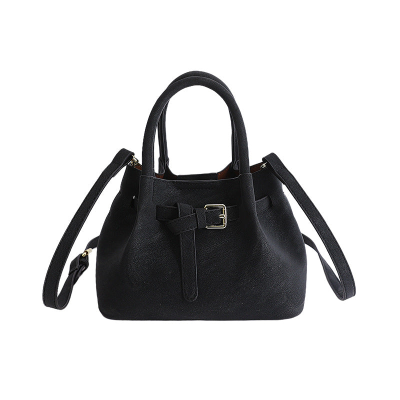 Damen modische Handtasche mit abnehmbarem Plüschanhänger Nord Taschen