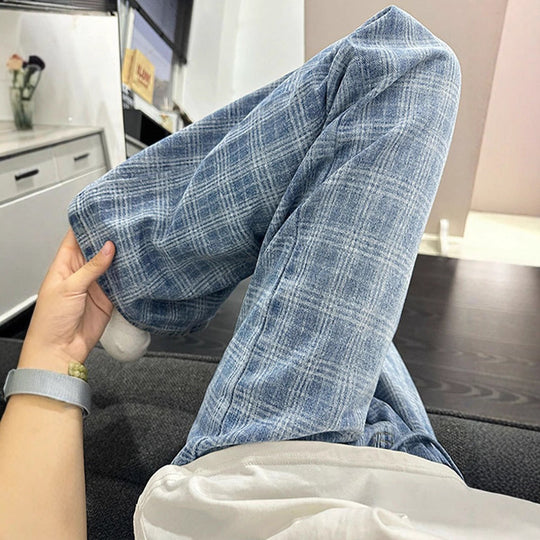 Damen Lässige Karohosen Nord Taschen