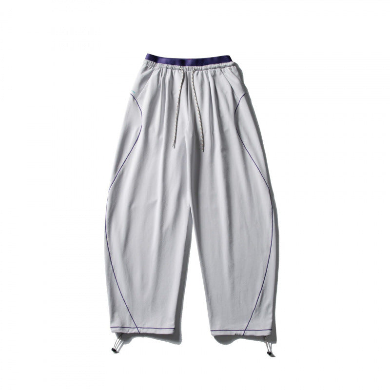 Unisex Weite Tech-Jogginghose mit Kordelzug, Kontrastnähten und verstellbarem Saum Nord Taschen