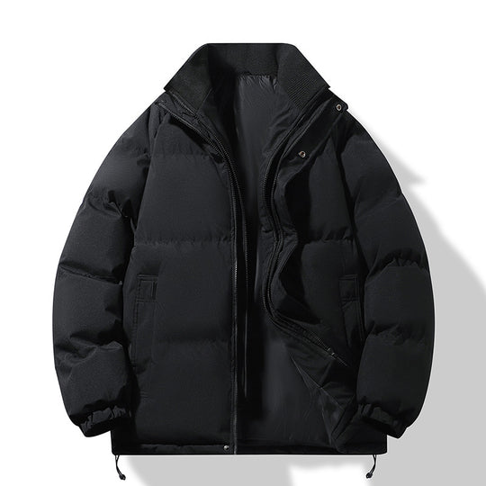 Herren Modische Thermo‑Wattierte Kurzjacke im Boxy‑Schnitt mit Rippenkragen Nord Taschen