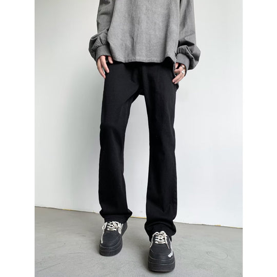 Herren Baumwollmix-Hose mit geradem Bein, lockerem Schnitt und tiefer Leibhöhe Nord Taschen