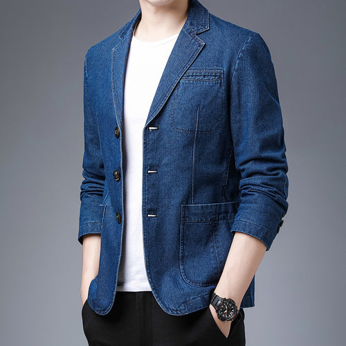 Herren Denim Blazer Nord Taschen