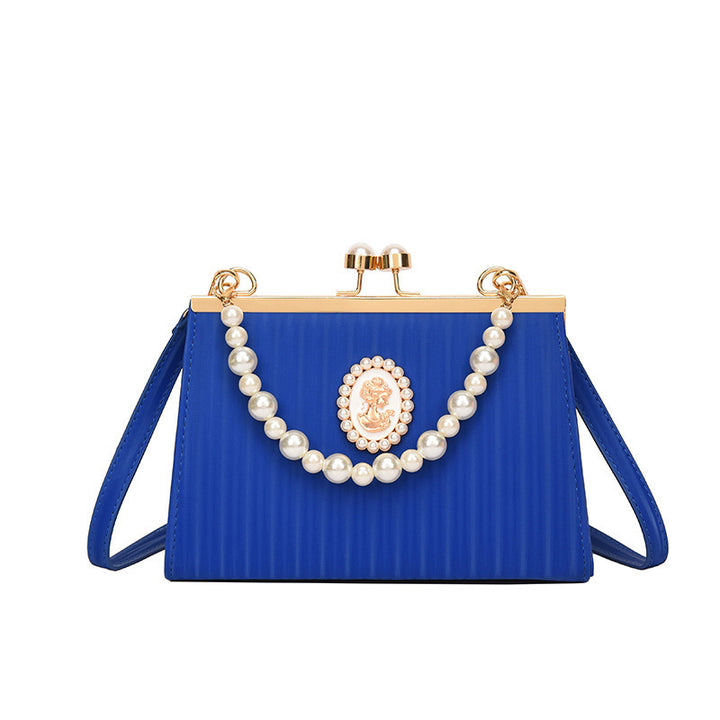 Damen elegante Clutch-Tasche mit Perlenschmuck Nord Taschen
