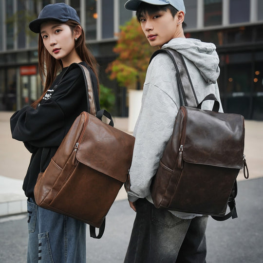 Damen lässiger Stadt-Rucksack mit praktischen Fächern und stylischem Kunstleder Nord Taschen