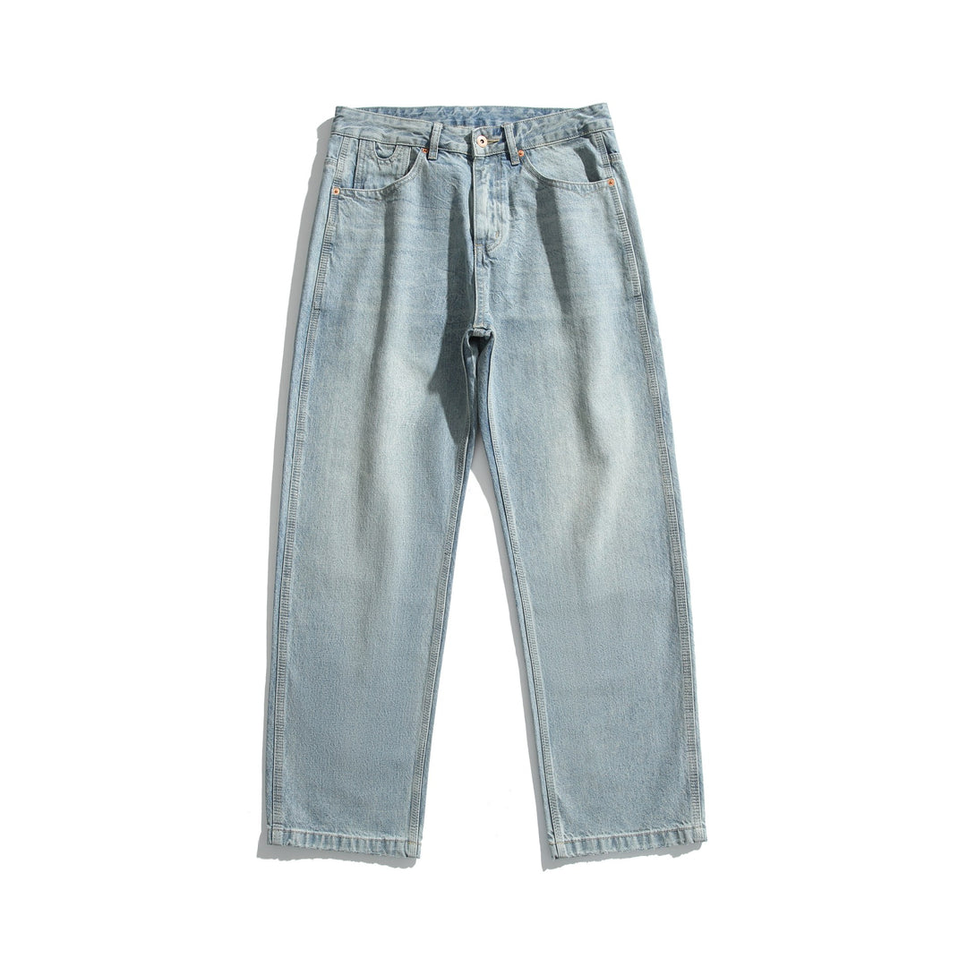 Damen Gerade geschnittene Jeans mit hoher Taille und relaxed Fit aus leichtem Denim Nord Taschen