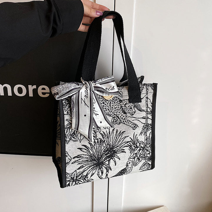 Damen Tragetasche mit floralem Motiv und multifunktionalem Design Nord Taschen