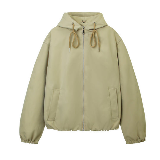 Damen Kapuzen-Bomberjacke mit gerafftem Saum und Eingrifftaschen Nord Taschen