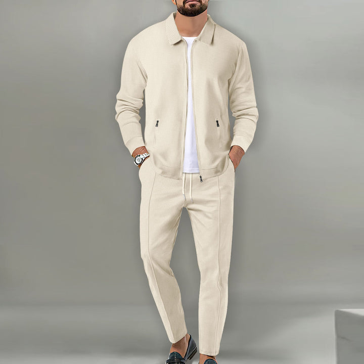 Herren sportliches Komplettset mit eleganter Oberjacke