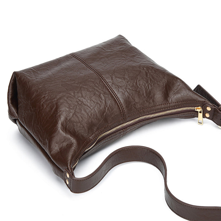 Damen Hobo-Tasche aus hochwertigem Kunstleder mit elegantem Kordelzug Nord Taschen