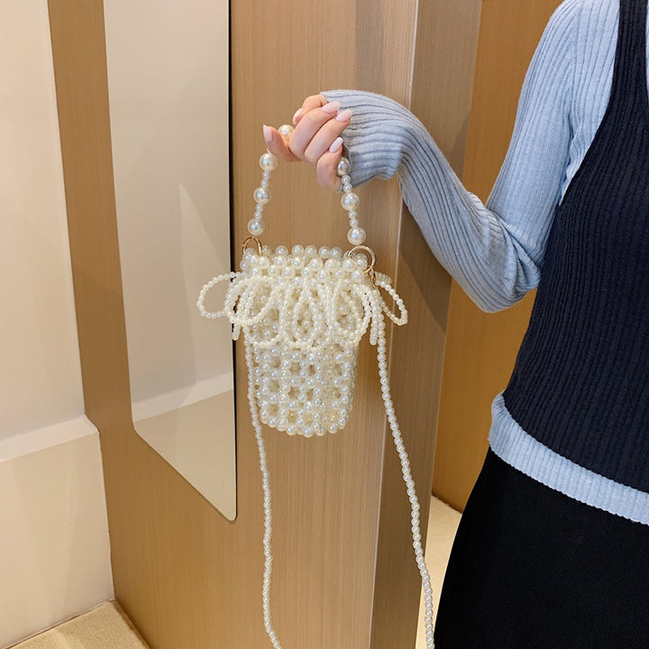 Damen elegante Perlenhandtasche Nord Taschen