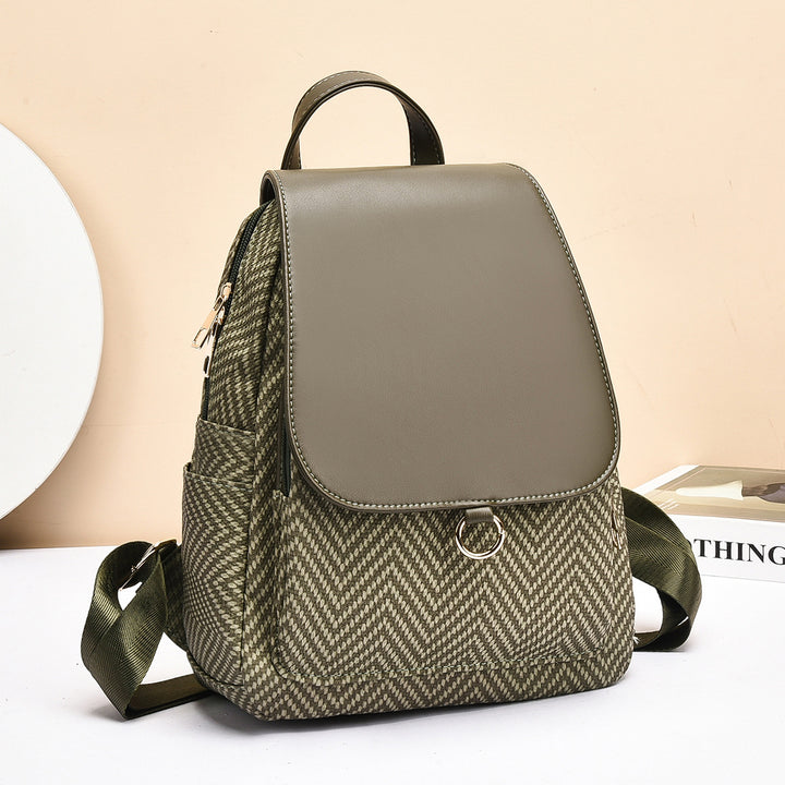 Damen trendige Rucksacktasche mit eleganter Klappenoptik Nord Taschen