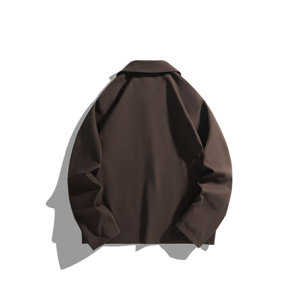 Herren leichte Freizeitjacke mit Hemdkragen, Druckknopfleiste und verdeckten Nahttaschen Nord Taschen