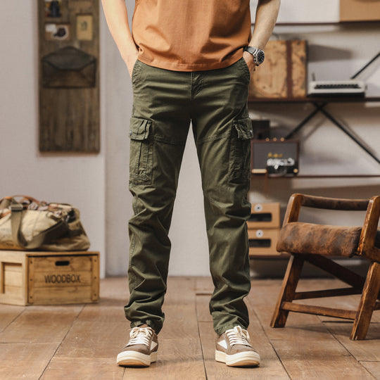 Herren Utility-Cargo-Hose im Vintage-Workwear-Look mit verstärkten Kniepartien und extra Stauraum Nord Taschen