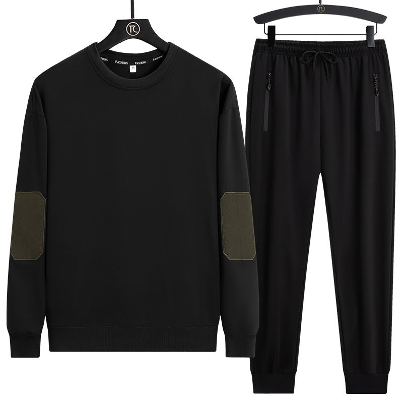 Herren Sportives Lounge-Set aus Funktionsfleece mit Ellenbogenpatches & Reißverschlusstaschen Nord Taschen