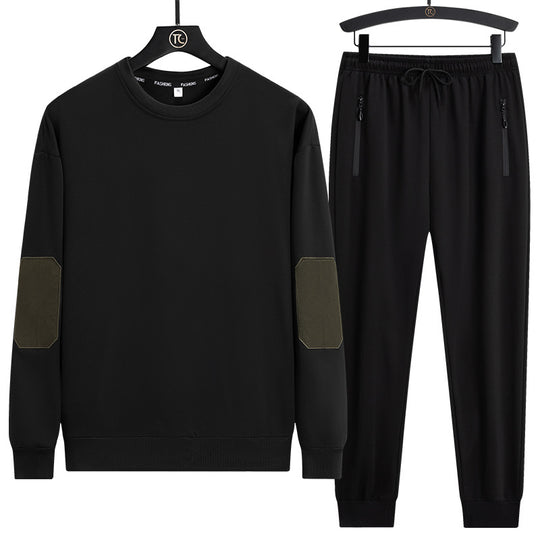 Herren Sportives Lounge-Set aus Funktionsfleece mit Ellenbogenpatches & Reißverschlusstaschen Nord Taschen