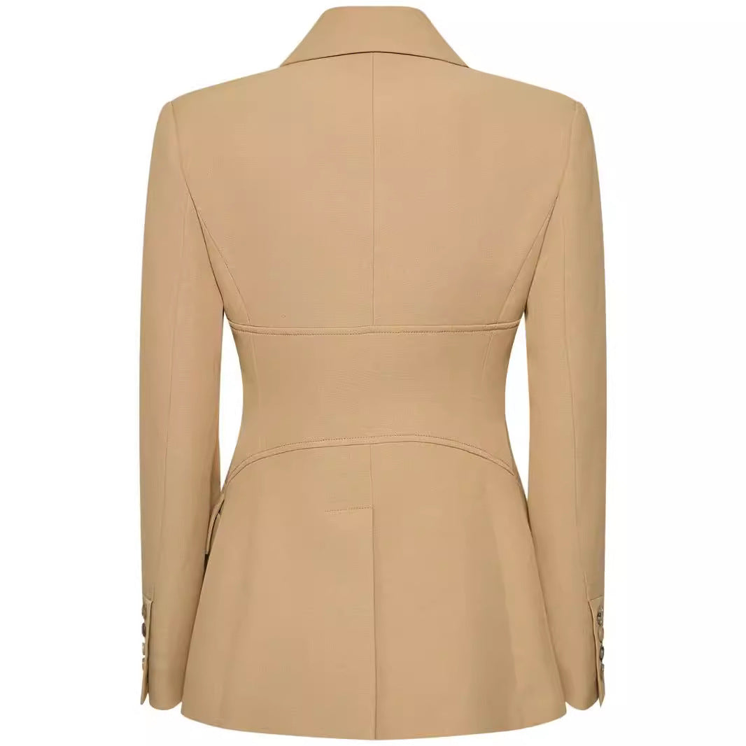 Damen Zweiteiliger Hosenanzug im Tailoring mit tailliertem Blazer und weitem Bein Nord Taschen