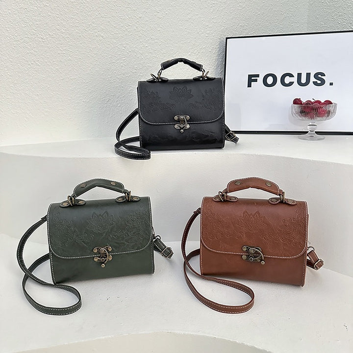 Damen elegante Umhängetasche mit kunstvollem Prägungsdesign Nord Taschen