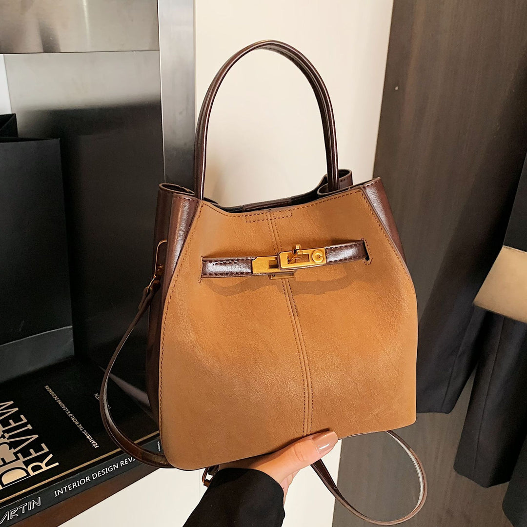 Damen stilvolle Handtasche mit luxuriösem Verschluss Nord Taschen