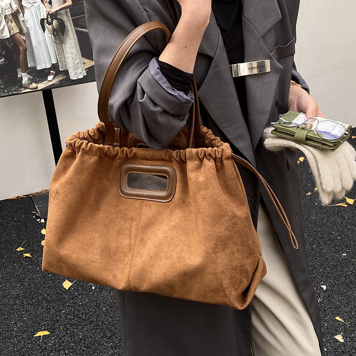 Damen Wildleder Handtasche Nord Taschen