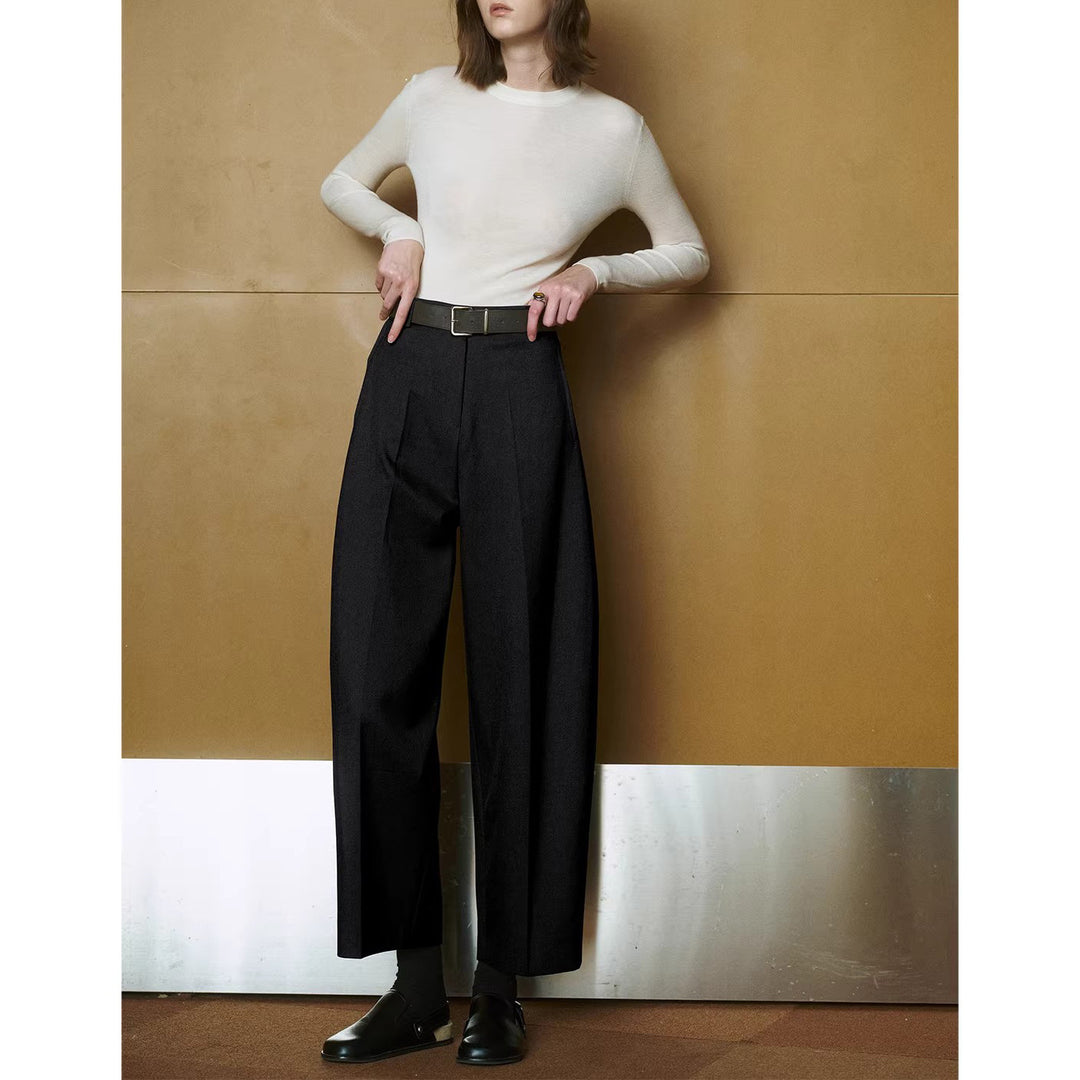 Damen Modische High-Waist Palazzo-Hose Nord Taschen