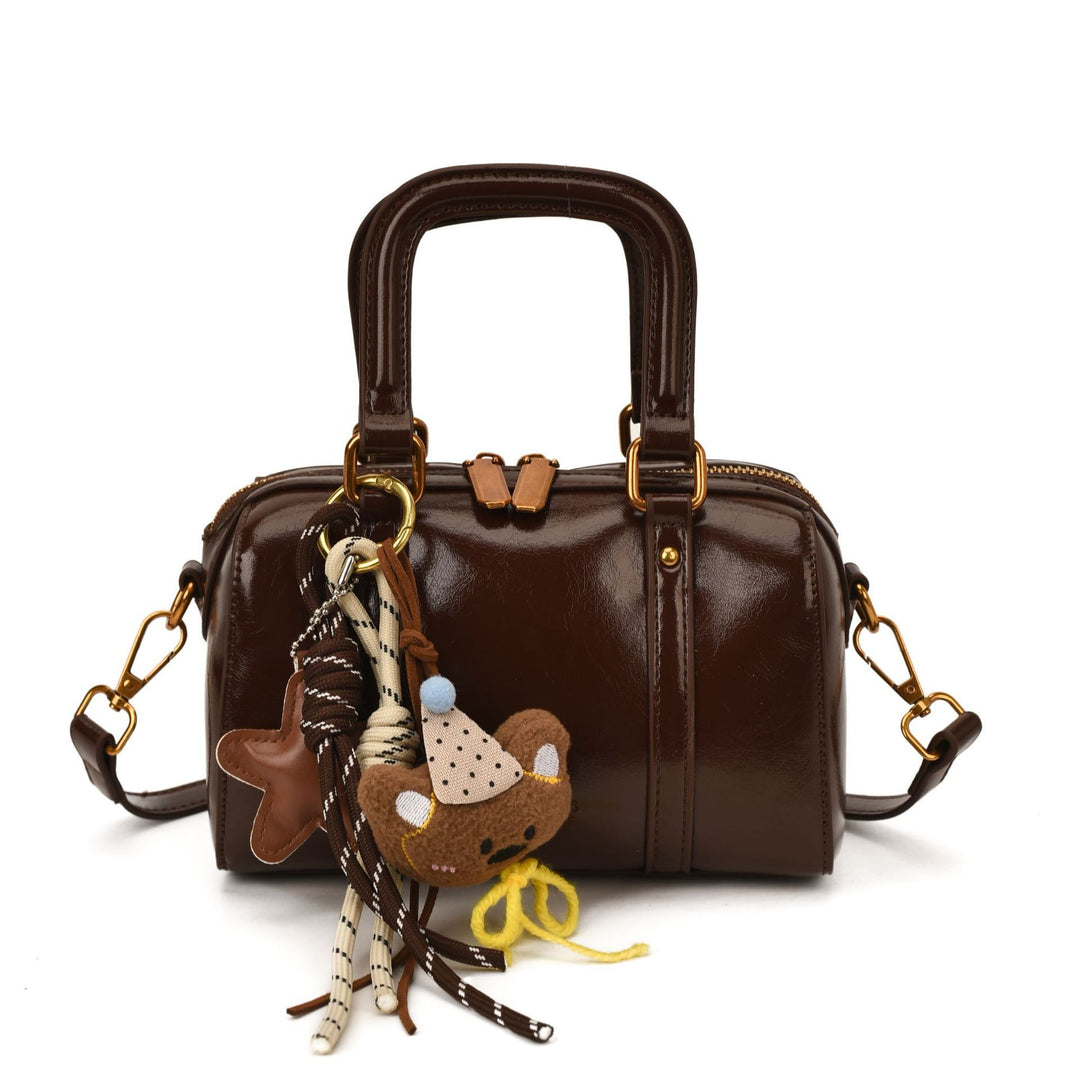 Damen modische Handtasche mit niedlichem Anhänger Nord Taschen