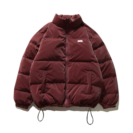 Unisex Kurzer Oversize Stepp-Puffer mit hohem Stehkragen und Kordelzug Nord Taschen