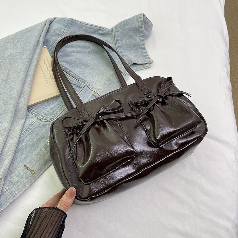 Damen elegante Handtasche mit raffinierten Kordelzug-Details Nord Taschen