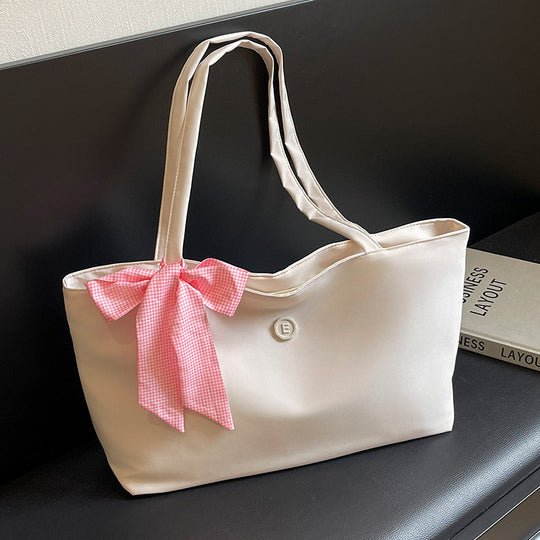 Damen elegante Beuteltasche mit dekorativem Schleifen-Detail Nord Taschen