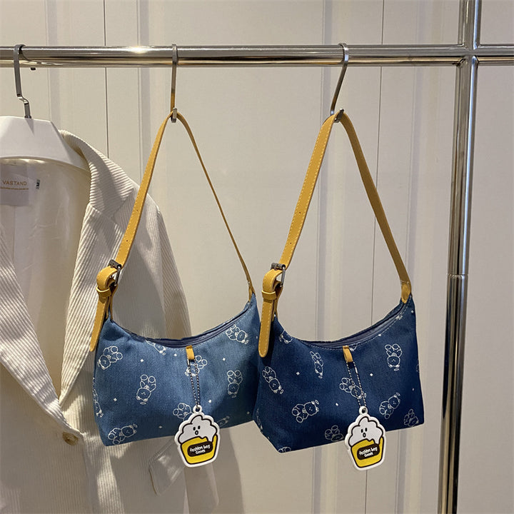 Damen Umhängetasche mit verspieltem Tiermotiv und abnehmbarem Schulterriemen Nord Taschen