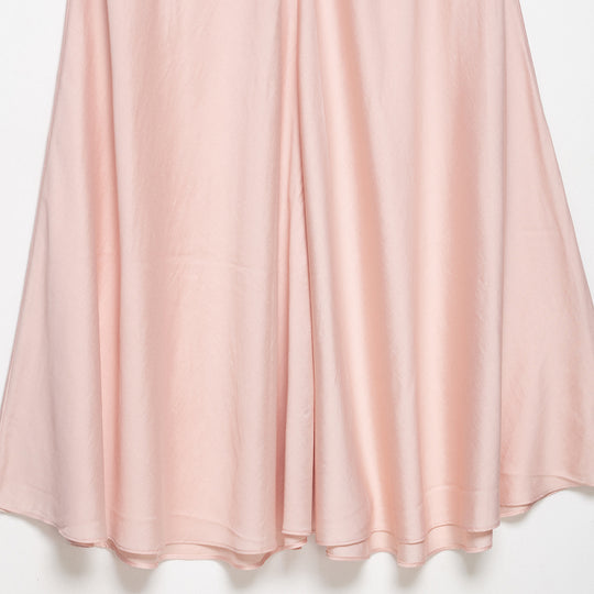 Damen Satin-Midirock mit hohem Komfortbund und ausgestellter A-Linien-Silhouette Nord Taschen