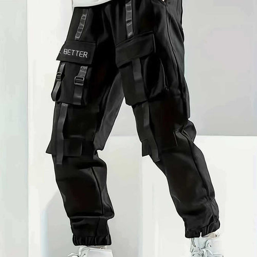 Herren Multifunktionale Cargo-Jogginghose mit Klapp‑ und Gurt-Details Nord Taschen
