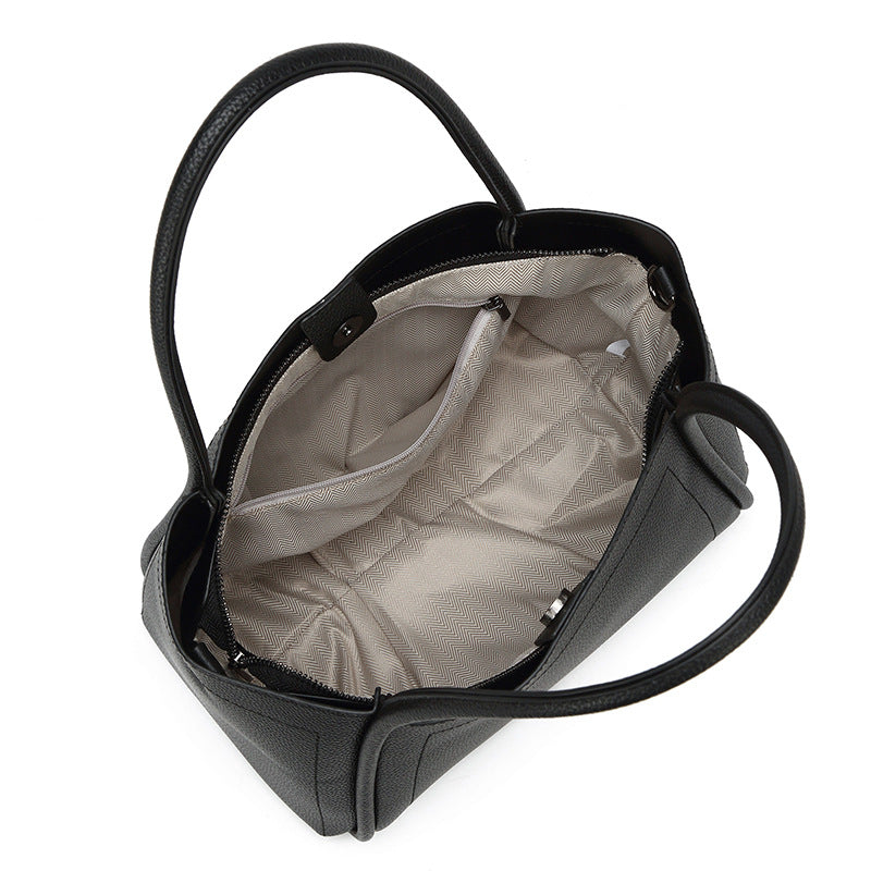 Damen elegante Shopper-Tasche mit strukturiertem Leder Nord Taschen