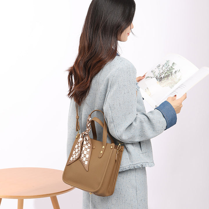 Damen Tragetasche mit elegantem Design und abnehmbarem Seiden-Schal Nord Taschen