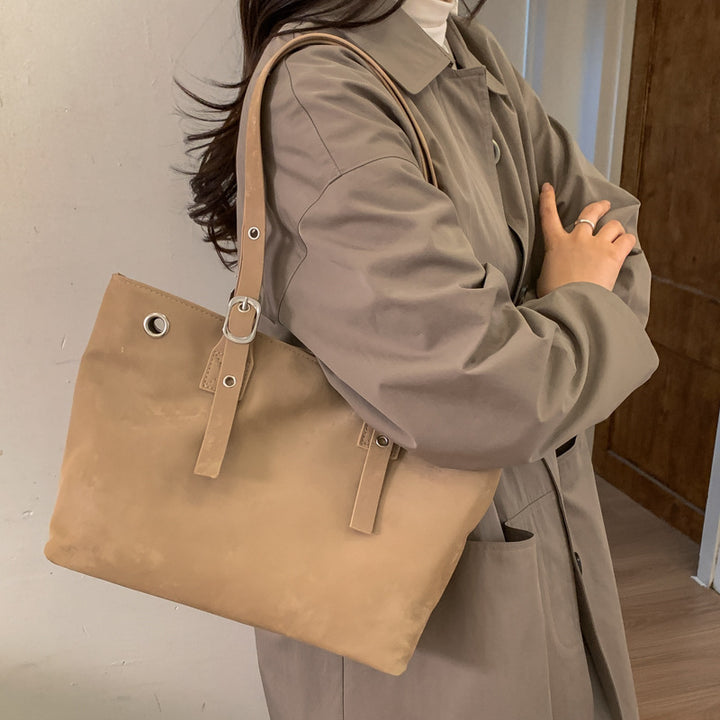 Damen hochwertige Veloursleder-Handtasche Nord Taschen