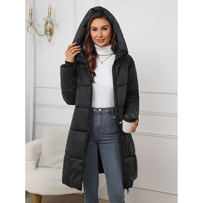 Damen nan taillierter Longpuffer mit winddichter Membran, wärmender Thermofüllung und verlängerter Rückenpartie Nord Taschen