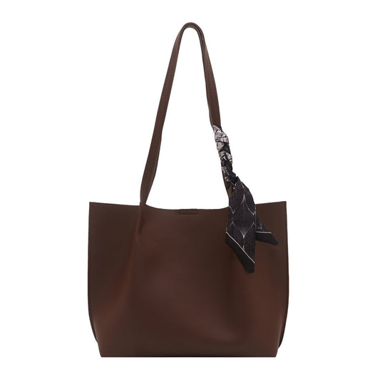Damen Stylische Handtasche mit modischem Halstuch Nord Taschen
