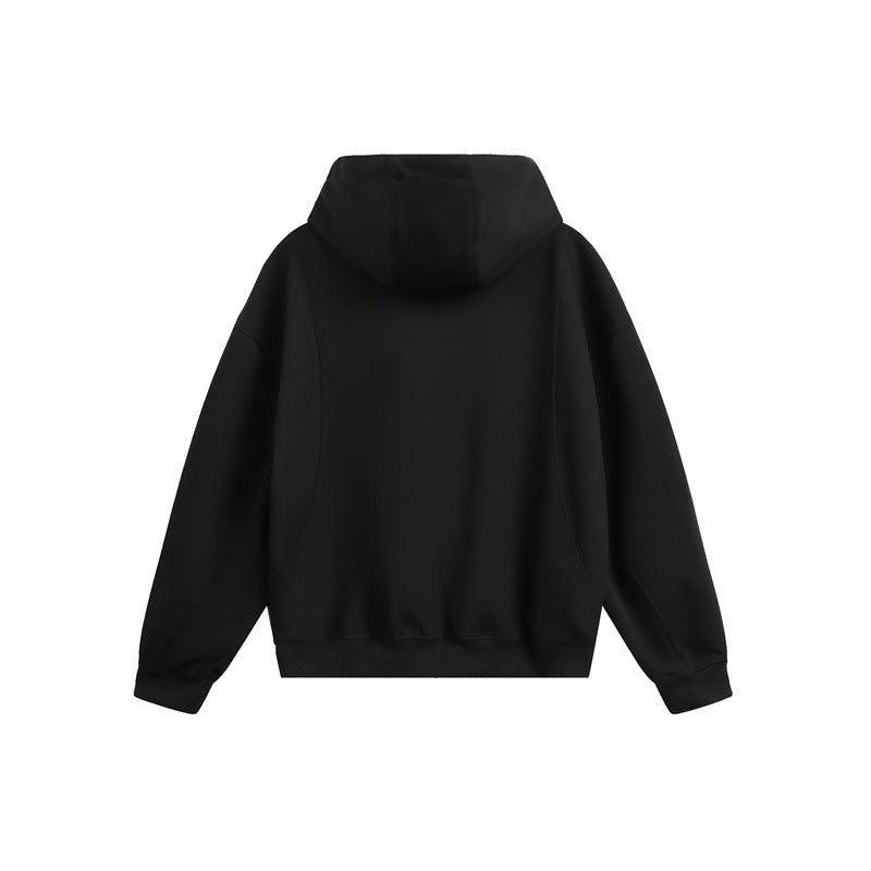 Damen Locker geschnittene Reißverschluss-Hoodie mit hohem Funnelkragen und Zwei-Wege-Funktion Nord Taschen