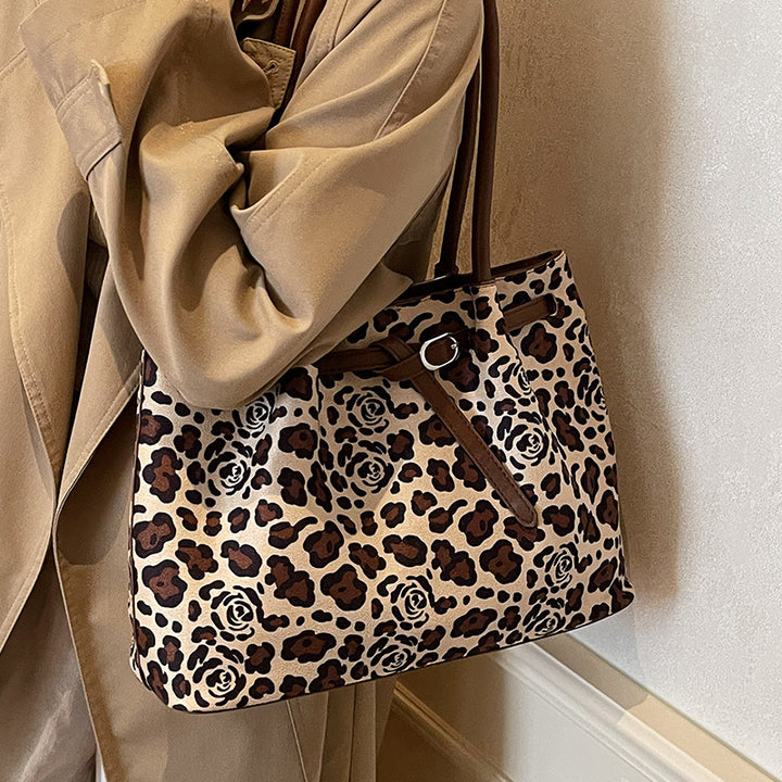 Damen Shopper Bag mit floralem und animalischem Design Nord Taschen
