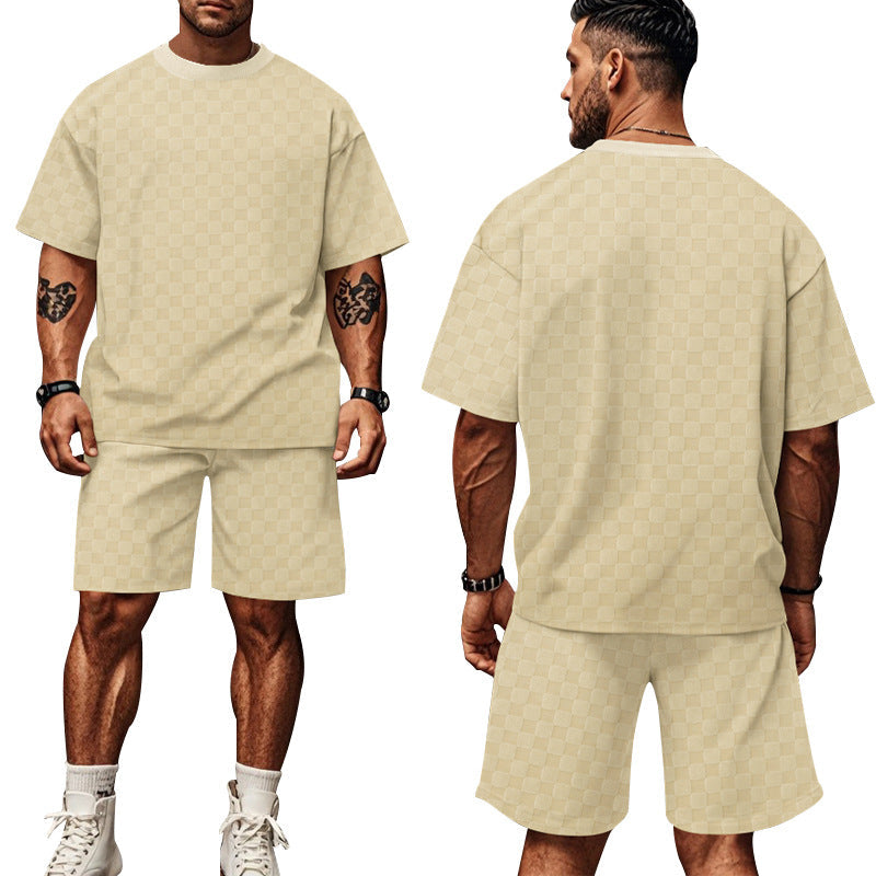 Herren lässiges Kurzarm-Set mit bequemer Passform und stylischem Design