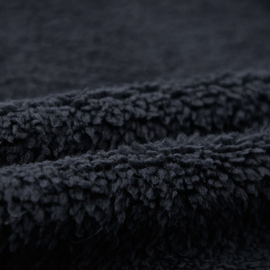 Herren Teddyfleece-Weste mit Sherpa-Innenfutter, Stehkragen und Reißverschlusstaschen Nord Taschen