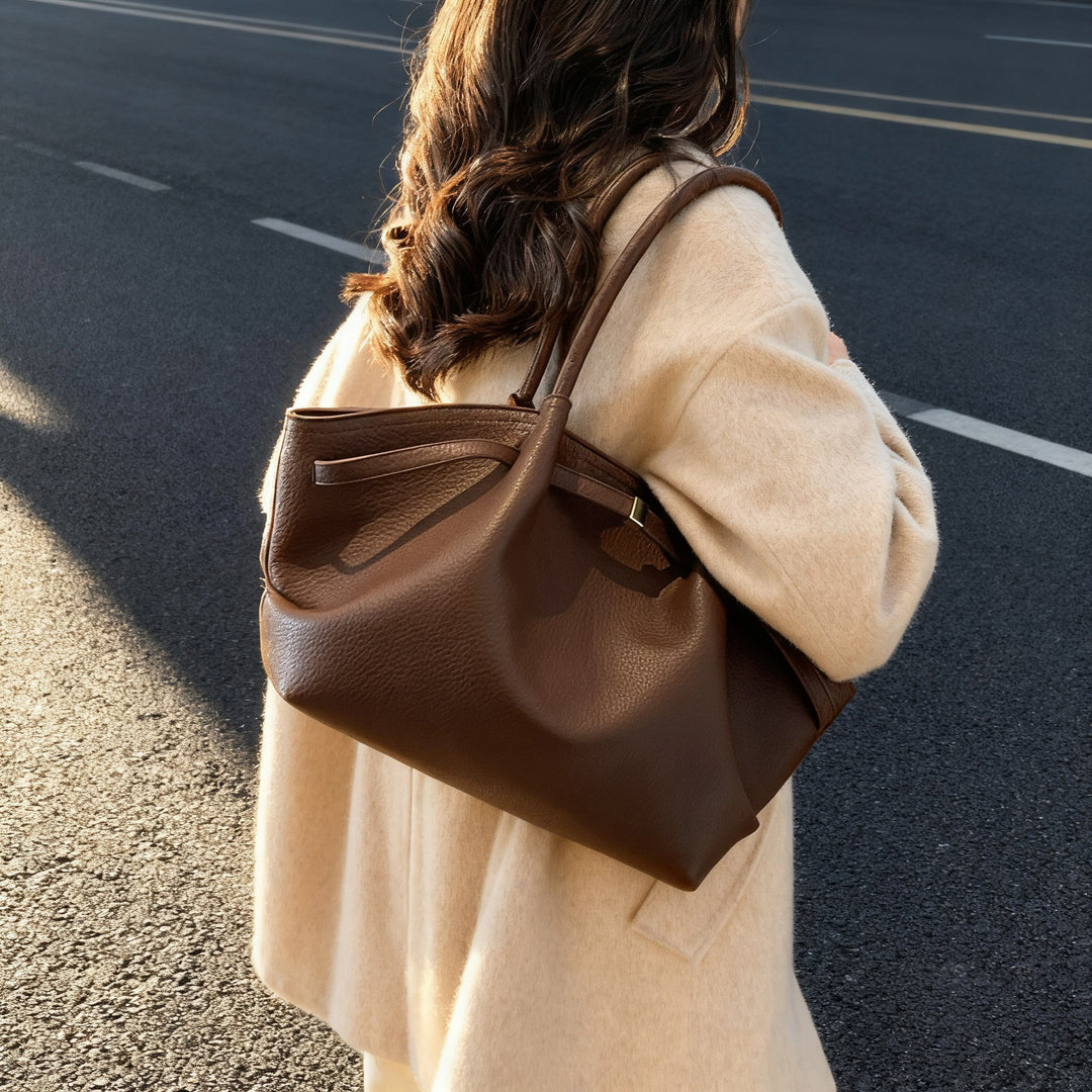 Damen Beuteltasche aus hochwertigem, strukturiertem Leder mit elegantem Design Nord Taschen