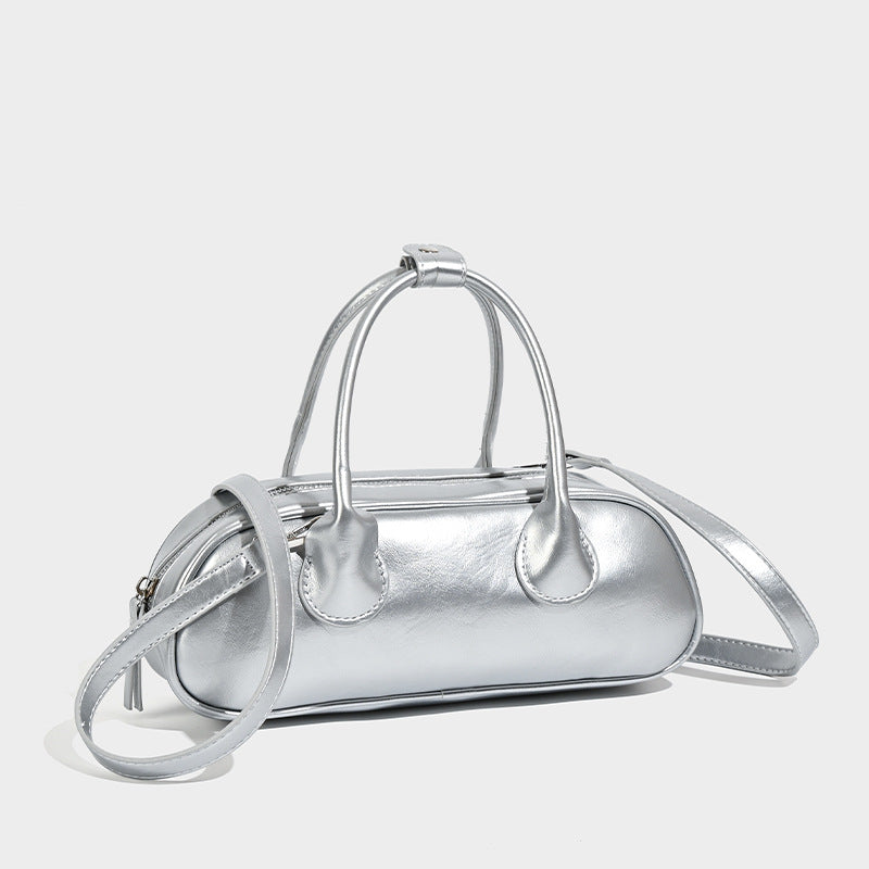 Damen modische Handtasche mit metallisch glänzender Oberfläche Nord Taschen