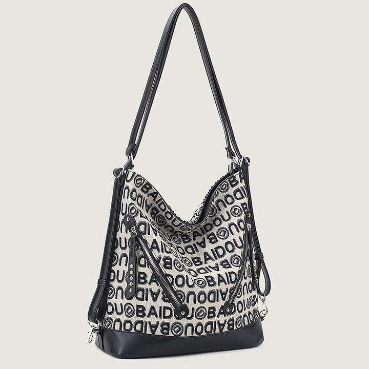 Damen Hobo-Tasche mit innovativem Logo-Design und praktischen Innenfächern Nord Taschen