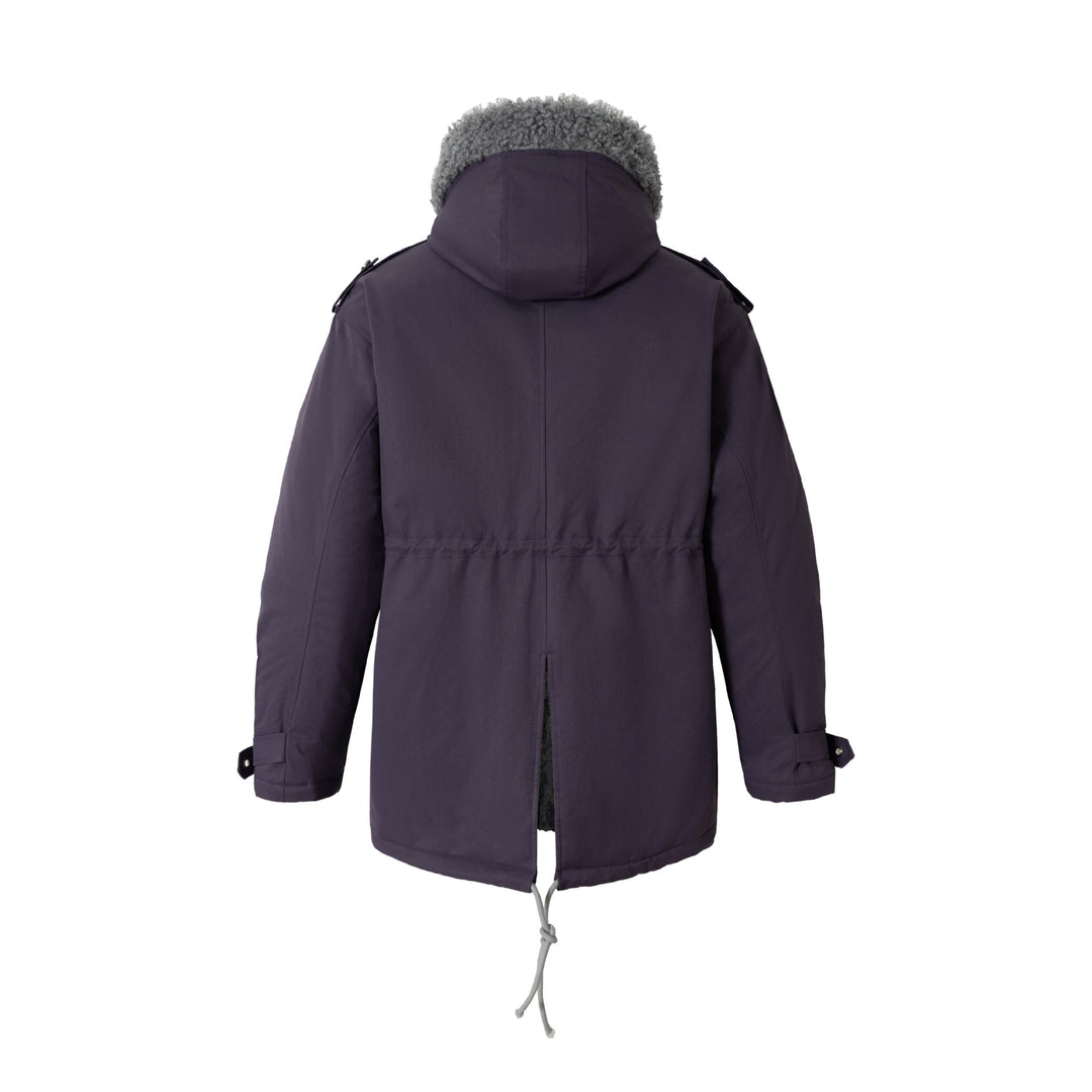 Damen Kurzparka mit Teddyfutter, Tunnelzug und Schnallenärmeln Nord Taschen