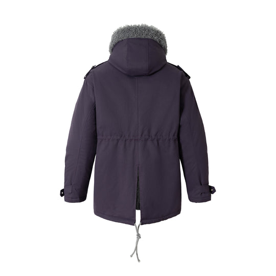 Damen Kurzparka mit Teddyfutter, Tunnelzug und Schnallenärmeln Nord Taschen