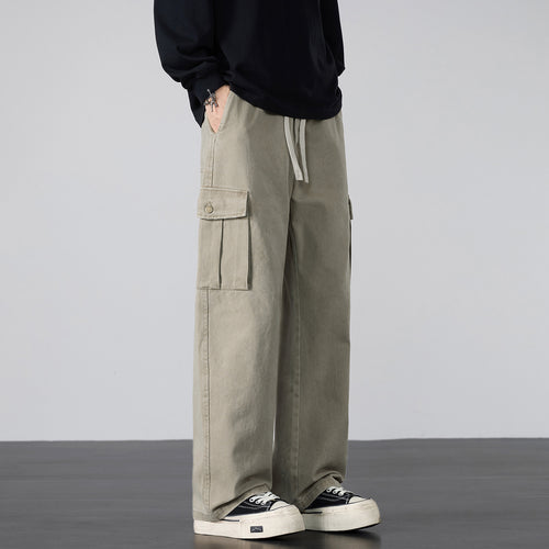 Herren Weite Cargo-Hose mit Tunnelzugbund und Multifachtaschen Nord Taschen