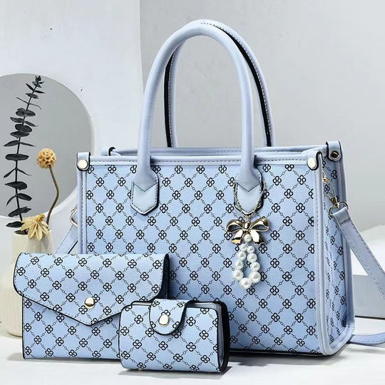 Damen elegante Schultertasche mit luxuriösem Muster und abnehmbarer Clutch Nord Taschen