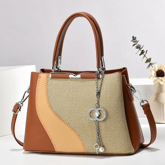 Damen Handtasche aus hochwertigem Kunstleder mit detailverliebtem Design und abnehmbarem Schulterriemen Nord Taschen