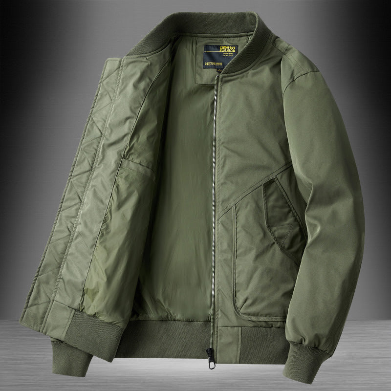 Herren Classic Bomberjacke im Utility-Look mit gesteppter Thermofütterung und Schrägeingrifftaschen Nord Taschen